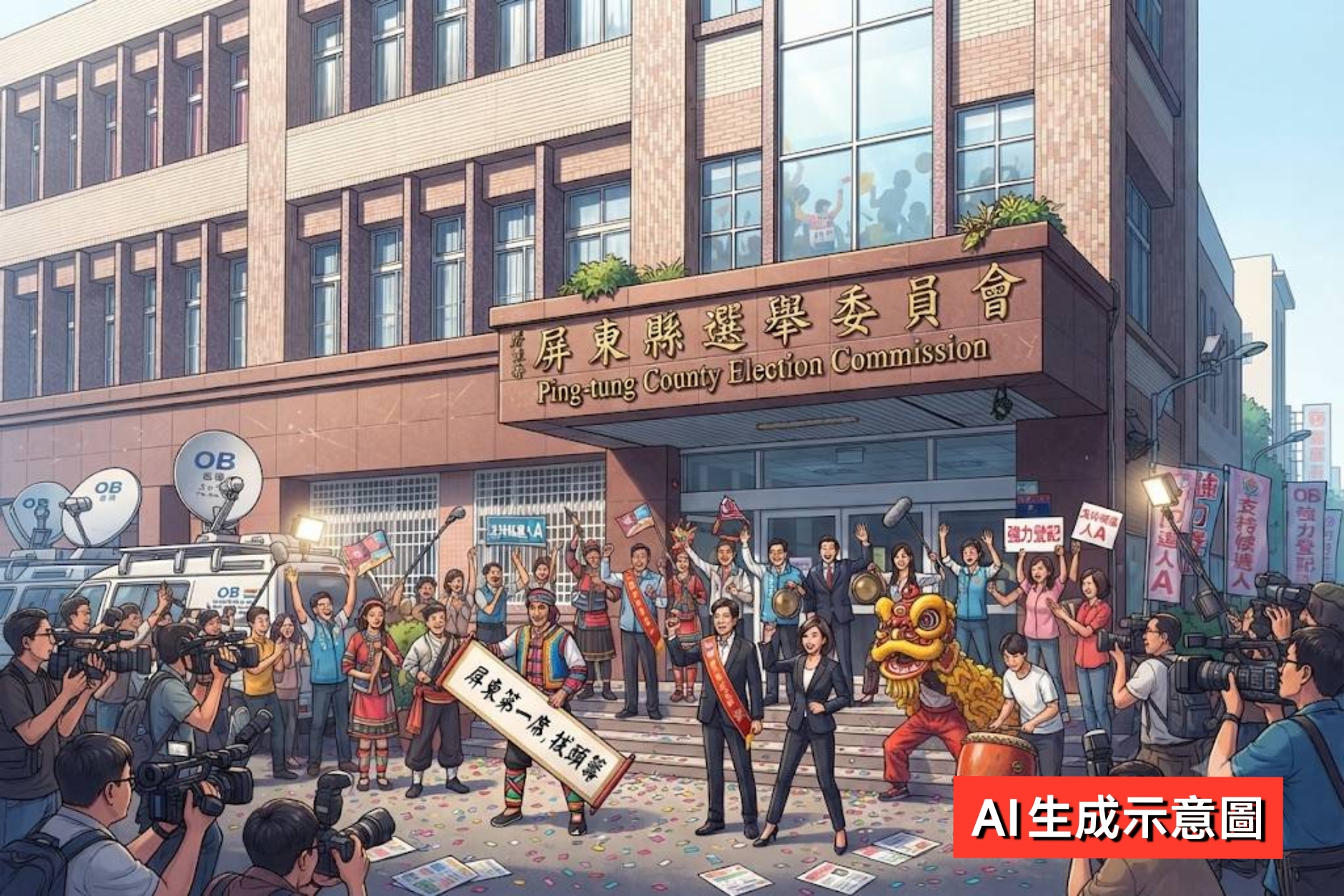 屏東新聞 - 「頭香」也是兵家必爭！2026屏東選戰登記首日看誰搶先卡位